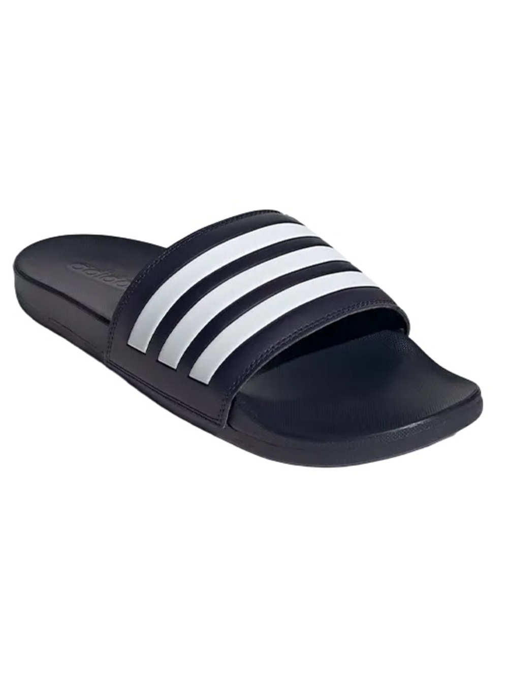 NWT Adidas Unisex Adilette Comfort Slides - Navy/White Size 11M/12W